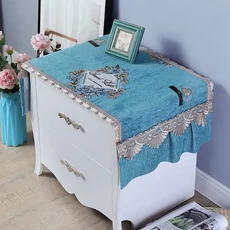 유럽 꽃 먼지 커버 침대 옆 테이블 냉장고 전자 레인지 주방, 15 5, 04 40x70cm