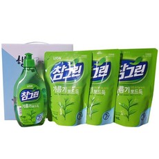 참그린녹차4종세트 참그린녹차주방세제 라이온코리아 세제세트+커머스연구소Shop, 빠른배송