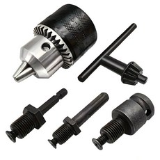 원터치 드릴척 1.5~13mm 임팩트 에어 드릴 호환 자동잠금 척 & 어댑터, 1세트, 1세트