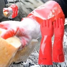 고무장갑 기모 자동차 두꺼운 작업용 세차 셀프세차, 고무장갑1켤레