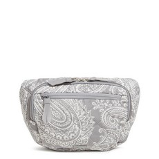 베라 브레들리 퍼포먼스 트윌 라지 벨트 백 슬링 크로스바디 클라우드 그레이 페이즐리