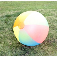 Fittest 海灘球 59065 橄欖球沙灘球 遊戲球 大排球 大龍球 50cm, 1個, 60CM   多彩琉璃球