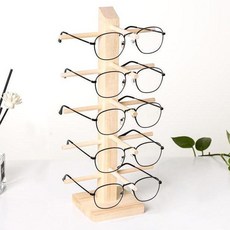 선글라스 돋보기 안경집 잡화점 거실 드레스룸 우드 안경거치대 5단