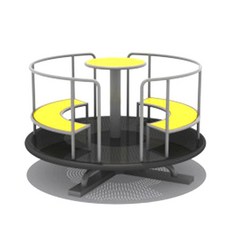 회전목마 야외 회전 목마 어린이 유치원 놀이터 공원 놀이기구, Z51모델150x110cm
