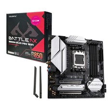 COLORFUL BATTLE-AX B850M-PLUS PRO WIFI V14 STCOM 메인보드 컬러풀 가성비 컴퓨터 AMD