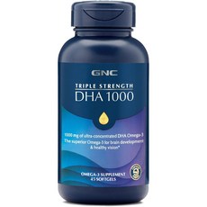 GNC 트리플 스트렝스 DHA 1000 소프트젤 45개, 1개, 45정