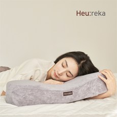 휴레카 편백메모리폼베개 편백나무 경추베개 일자목 거북목 수면자세교정, 통원목형, 베이지, 1개