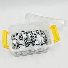 모모아트 5000 비접착 인형 눈알 10mm (약500개) + 적층형 미니 수납박스 세트, 1개