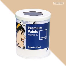 노루페인트 팬톤 실외 벽면 저광 페인트, 13-1014 MellowBuff, 1L, 1개