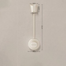흡착판 헤어 드라이어 스탠드 벽걸이 욕실 선반 샤워 정리대 홀더 걸이형 랙, 1개, 1. 1PCS White