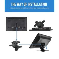 차량용 자동차 후방 카메라 MJDOUD HDMI 모니터 VGA TV 컴퓨터용 LCD 컬러 스크린 PC 홈 보안 시스템 백업 디스플레이 10.1 인치, 01 101-EU_01 CHINA
