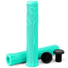 프로 트릭 스쿠터와 BMX 핸들바를 위한 간편한 절단선으로 150/165/180mm 소프트 롱넥 그립을 제한하세요, 청록색, 1개