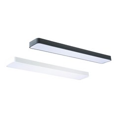 LED T8 圓角燈管式燈具 4尺燈管 吸頂燈 (KS20-2518)雙管 黑殼, 1個, (KS20-2518)雙管  黑殼,空台 (不含燈管)
