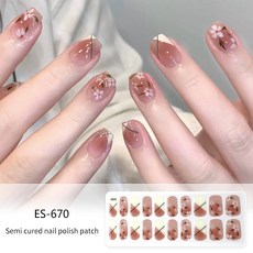 Sevalo 솔라젤 네일스트립 반경화젤네일, 20개, ES-670