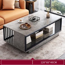 대리석 거실테이블 수납형 거실 소파 테이블 거실 티테이블 1200mm, 그레이