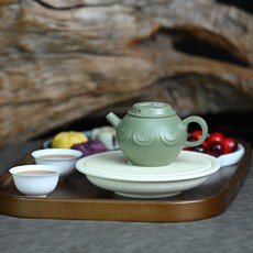 原礦綠泥紫砂壺200ML, 1個, 1L, 綠泥八音平蓋200ML:200ML