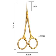 스테인레스 스틸 가위 곡선 리무버 스킨 손톱 네일 매니 클리퍼 죽은 아트, 1개