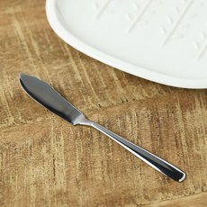 新潟燕三條 不鏽鋼 鏡面 亮面 奶油刀 果醬刀 日本製, 1個