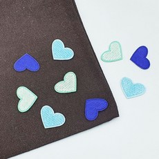 하트 자수 와펜 패치 의류리폼 장식소품