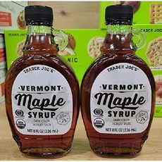 트레이더 조 스 A 등급 버몬트 메이플 시럽 다크 컬러 236ml 2병, 1개