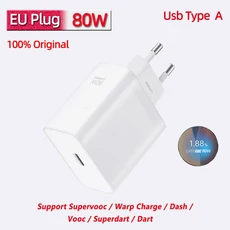 호환 Oneplus 충전기 Supervooc 80w Type-A 어댑터 초고속 케이블 100w C One Plus 13 10 Pro 11 Nord CE, 01 80w EU charger, 01 CHINA, 03 add 2m 100w cable