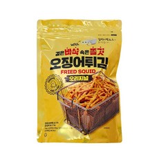 더먹다 오징어튀김 100g + 갈릭디핑소스 30g 진미채 후라이드 튀김 스낵 맥주 술안주, 1개