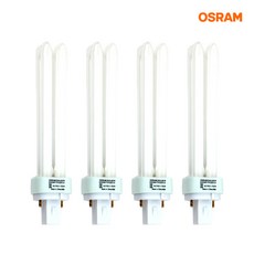 오스람 삼파장 콤팩트 형광램프 2핀 26W DULUX D 26W/865, 주광색, 4개