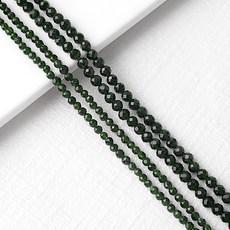 비즈아이 [5401-03]원석 축구볼 2/3mm 합성석 녹사금석 반줄