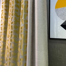 고급 그레이 및 블루 빈티지 벨벳 암막 방음 커튼 거실 침실 빌라 다이닝룸 완제품