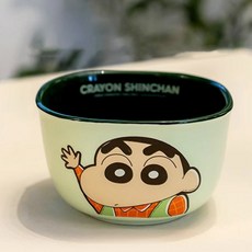 짱구 캐릭터 사각 세라믹 밥공기-4가지색, 1개