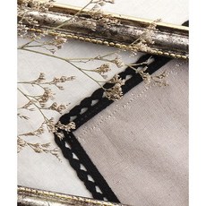 퀼트스타 에일린 토션레이스_13mm 블랙, 1개