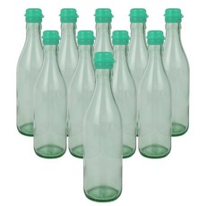 가인글로벌 청색 기름병350 유리병 참기름병 용기, 청록, 10개, 350ml