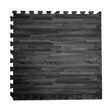 MOMOTARO 桃太郎地墊 台灣製經典日式風耐磨拼花木紋巧拼地墊-4色可選-附邊條, 黑檀木, 1個