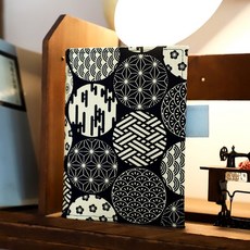 珠友 DI-51076 A6/50K 花布雙筆插書衣 書皮 書套 日誌手札合身書套 好好逛文具小舖, 1個, 02花熊