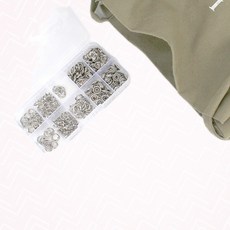 공예도구 옷리폼 단추프레스기 스냅 단추 재료 부착기 세트 강템, 1개