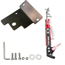 INXING 오토바이 더트 바이크 스쿠터용 킥스탠드 브래킷 나사가 있는 측면 스탠드 마운트 - 55mm(2.17인치) 구멍 간격 스쿠터와 호환되는 범용 킥스탠드 지지 브래킷, INXING 오토바이 더트 바이크 스쿠터용 킥스탠드 브