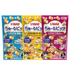 CIAO INABA 犬用 啾嚕夾心肉泥捲 12gx3入/包 犬用零食, 1個, 現貨隨機 不挑口味