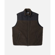 FRIZMWORKS SNUG FLEECE VEST _ DARK BROWN FZW2024FWOT099 366560