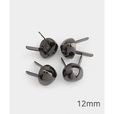 퀼트스타 모던 시크 가방발 세트 12mm_메탈그레이, 1세트, 메탈그레이