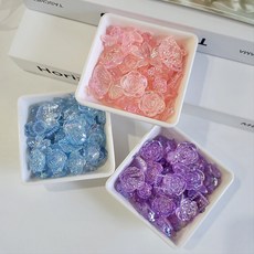 데코덴파츠 탑꾸파츠 비즈재료 랜덤믹스 50g x 3종 세트, 오로라1, 1개