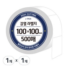 제이팩 이지컷 롤 라벨지 100 x 100mm 500매, 1개