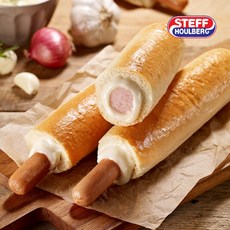 [스테프핫도그] 바게트롱 핫도그 갈릭사워맛+소시지에그머핀(동물복지 인증), 10개, 150g