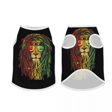 하일레 셀라시에 에티오피아 자라스타파리 애완 동물 조끼 대형 재킷 통기성 의류 의상, 색상: 5. 10 / 크기: D. XXL 사이즈