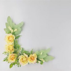 가더GADE 납골당리스 코너형 모서리장식 ㄱ자형 L자형 봉안당 조화꽃꾸미기 추모용 틀 테두리 고급몰딩, 4AE) No.1) YL, 1개