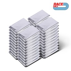 레이스데이 체온유지 비상용 보온 은박담요 S (130x210cm), 실버, 40개