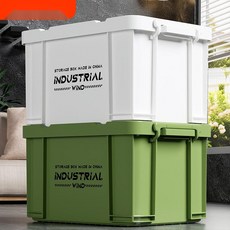 대용량 트렁크 정리함 플라스틱 캠핑박스 아웃도어 수납함, 3. 그린 1개, L(40x29x24)