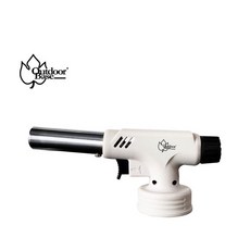 OutdoorBase 安全握把360°全方位無死角噴火槍，安全按壓點火，火力調整旋鈕，防著火安全系統, 1個
