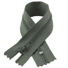 Joeunmall 바지지퍼 20cm 파우치지퍼 주머니 단면, 327카키(20cm), 10개