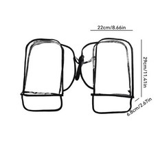 방수 오토바이 핸들 보호 커버 내구성 방풍 투명 장갑, 1. A