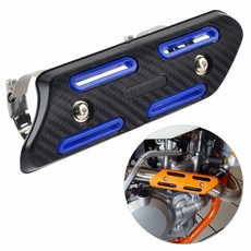 NICECNC 유니버설 레드 4행정 배기열 보호 쉴드 혼다 CRF250 CRF450 CRFX250 CRFX450 호환 스즈키 RMZ250 RMZ400 RMZ450 RMX250, Blue, 1개